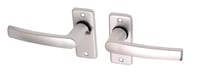 Türgriffe auf Rosette Aluminium